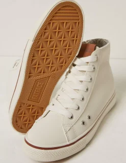 FatFace Mae High Top Trainer White Clearance