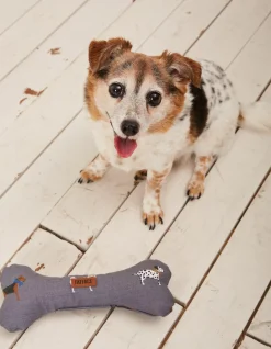 FatFace Marching Dogs Print Dog Toy Grey Outlet