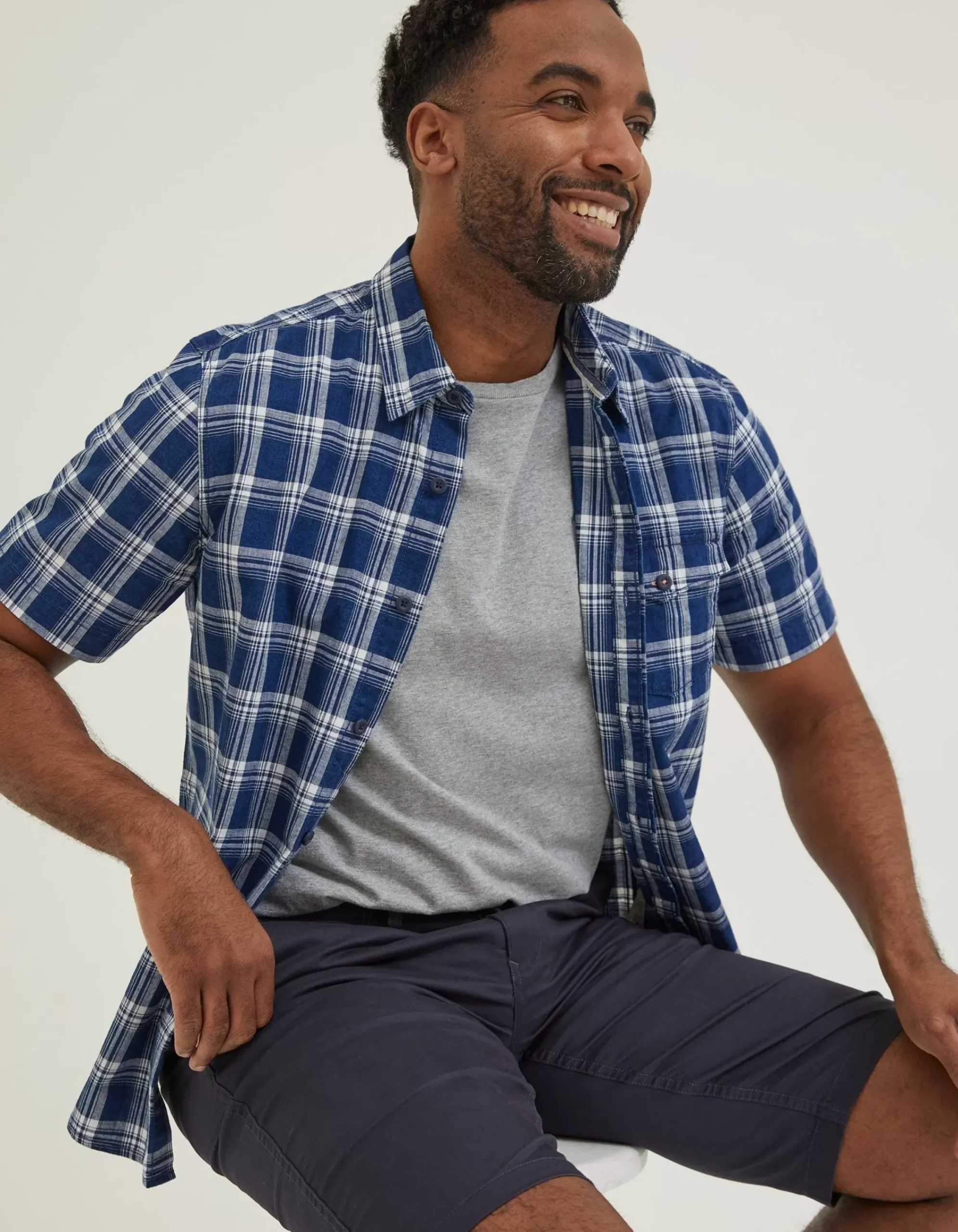 FatFace Mawes Chino Shorts Navy Online