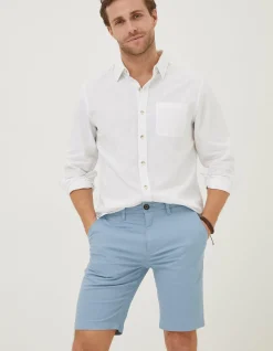 FatFace Mawes Chino Shorts Chambray Blue Hot