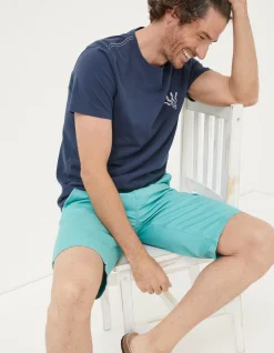 FatFace Mawes Chino Shorts Light Teal New