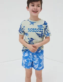 FatFace Mcs Rock Pool Swim Shorts Cobalt Blue