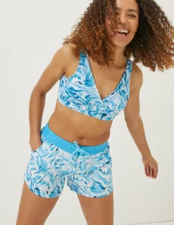 FatFace Mcs Wave Board Shorts White Sale