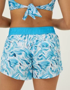 FatFace Mcs Wave Board Shorts White Sale