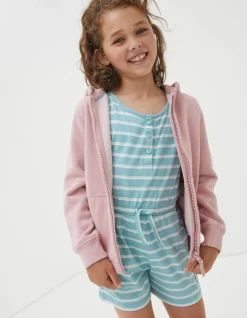 FatFace Mcs Zip Through Light Pink Outlet