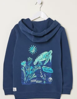 FatFace Mcs Zip Through Navy Hot