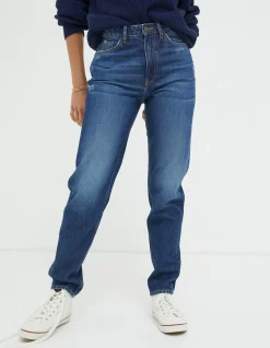 FatFace Mom Jeans Mid Wash New