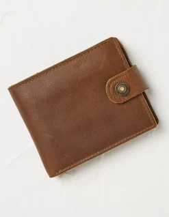 FatFace Multi Compartment Leather Wallet Tan Clearance
