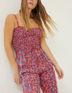 FatFace Natalie Meadow Jumpsuit Tomato Red Best
