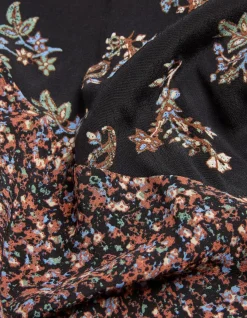 FatFace Nate Craft Floral Midi Dress Black Sale