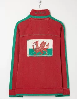 FatFace Nation Airlie Wales Sweatshirt Red Clearance