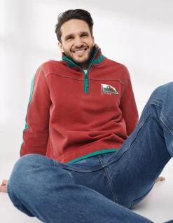 FatFace Nation Airlie Wales Sweatshirt Red Clearance