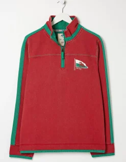 FatFace Nation Airlie Wales Sweatshirt Red Clearance