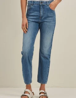 FatFace Newham Straight Jeans Light Wash Clearance
