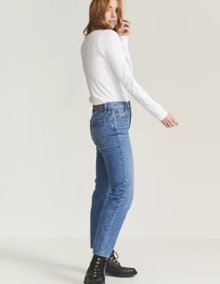 FatFace Newham Straight Jeans Light Wash Clearance