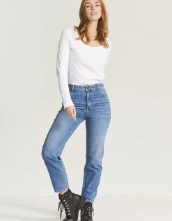 FatFace Newham Straight Jeans Light Wash Clearance