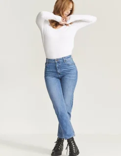 FatFace Newham Straight Jeans Light Wash Clearance