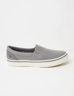 FatFace Ollie Slip On Trainers Grey Clearance