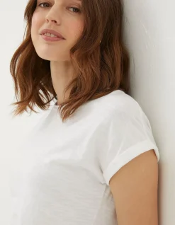 FatFace Organic Cotton Ivy T Shirt White Discount
