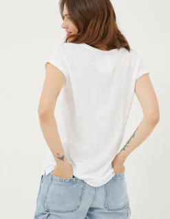 FatFace Organic Cotton Ivy T Shirt White Discount