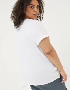 FatFace Organic Cotton Ivy T Shirt White Discount