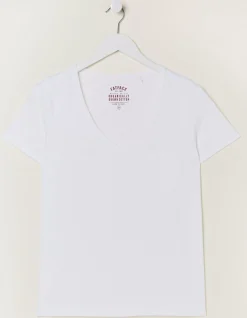 FatFace Organic Cotton Maggie T-Shirt White New