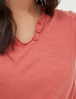 FatFace Organic Cotton Porter T Shirt Vintage Red Online