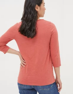 FatFace Organic Cotton Porter T Shirt Vintage Red Online
