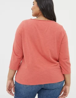 FatFace Organic Cotton Porter T Shirt Vintage Red Online