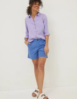 FatFace Padstow Chino Shorts Cobalt Blue New