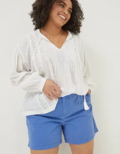 FatFace Padstow Chino Shorts Cobalt Blue New