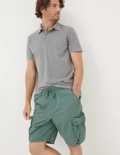 FatFace Padstow Pull On Cargo Shorts Dusky Green Best
