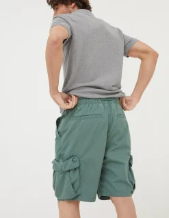FatFace Padstow Pull On Cargo Shorts Dusky Green Best