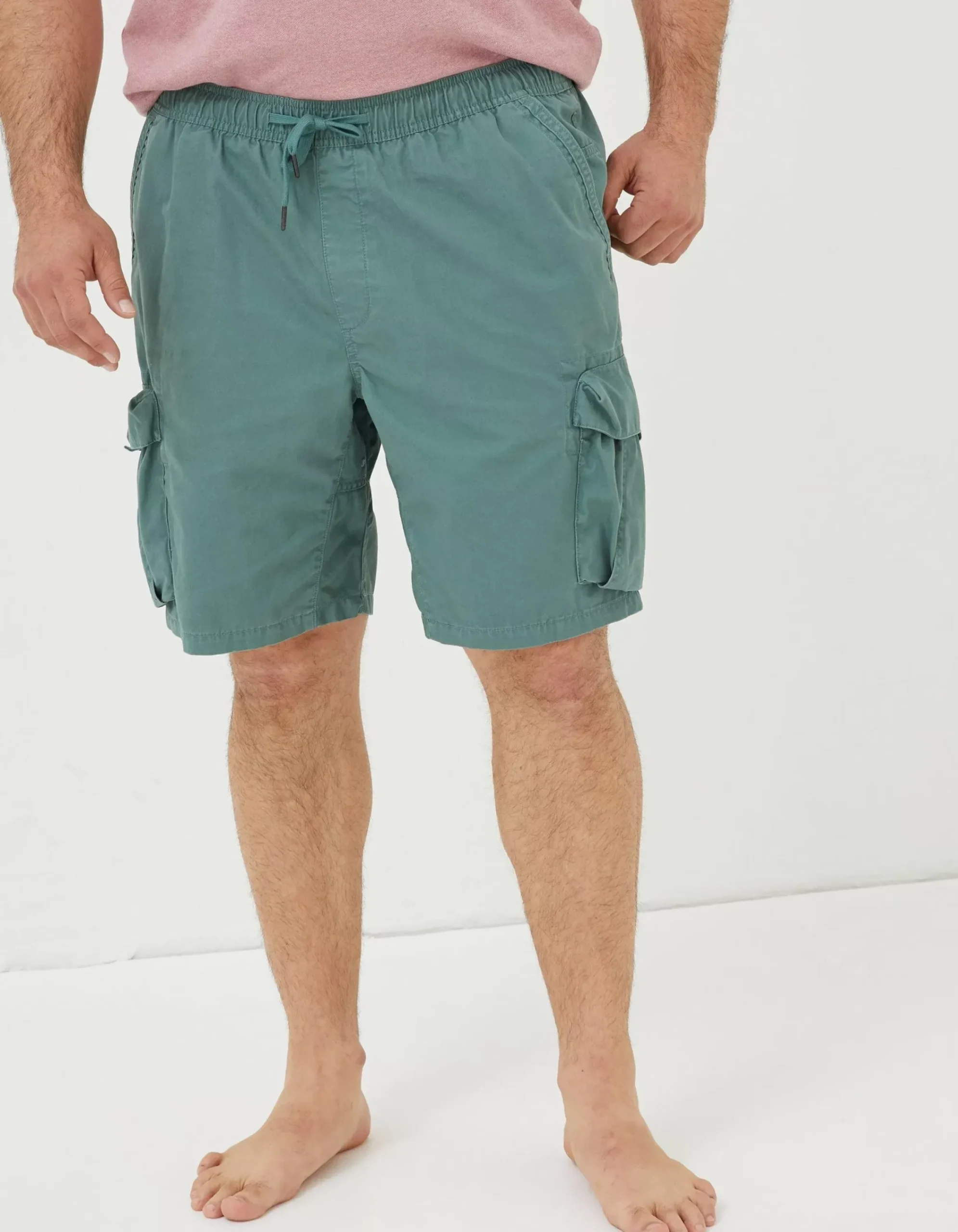 FatFace Padstow Pull On Cargo Shorts Dusky Green Best