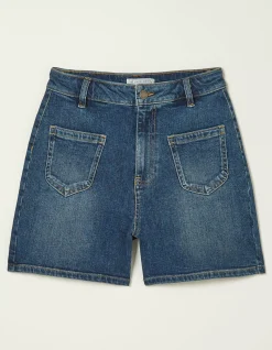 FatFace Paige Denim Shorts Dark Blue