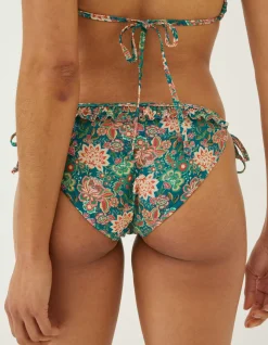 FatFace Paradise Frill Bikini Bottoms Teal Green Best