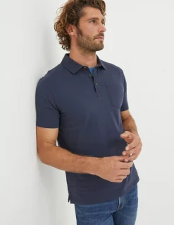 FatFace Perranporth Polo Navy Outlet