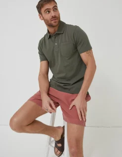 FatFace Perranporth Polo Khaki Green Discount