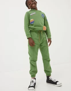 FatFace Perry Panel Joggers Washed Green Hot