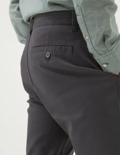 FatFace Pleated Chino Trousers Dark Grey Sale