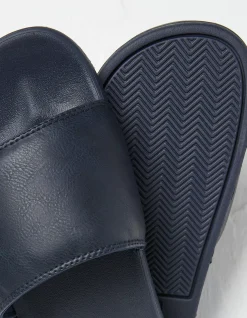FatFace Pool Sliders Navy New