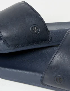 FatFace Pool Sliders Navy New