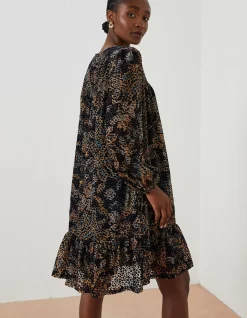 FatFace Poplar Floral Devore Dress Multi Sale