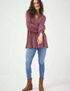 FatFace Poppy Retro Ditsy Longline Multi Colour Discount