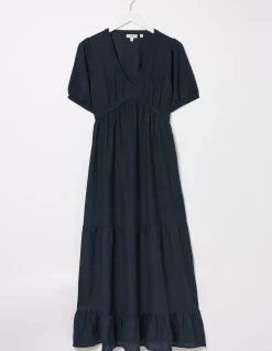 FatFace Priya Midi Dress Navy Outlet