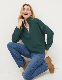 FatFace Relaxed Airlie Sweatshirt Teal Green Online