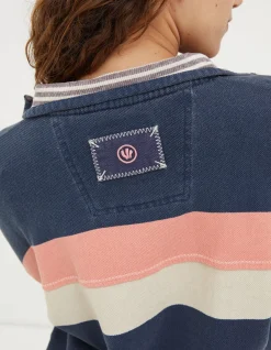 FatFace Relaxed Colour Block Airlie Sweatshirt Navy Best