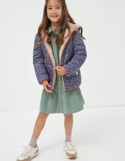 FatFace Reversible Floral Print Jacket Natural Online
