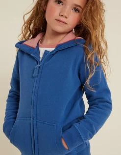 FatFace Roller Skate Graphic Zip Thru Hoodie Cobalt Online