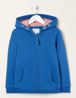 FatFace Roller Skate Graphic Zip Thru Hoodie Cobalt Online